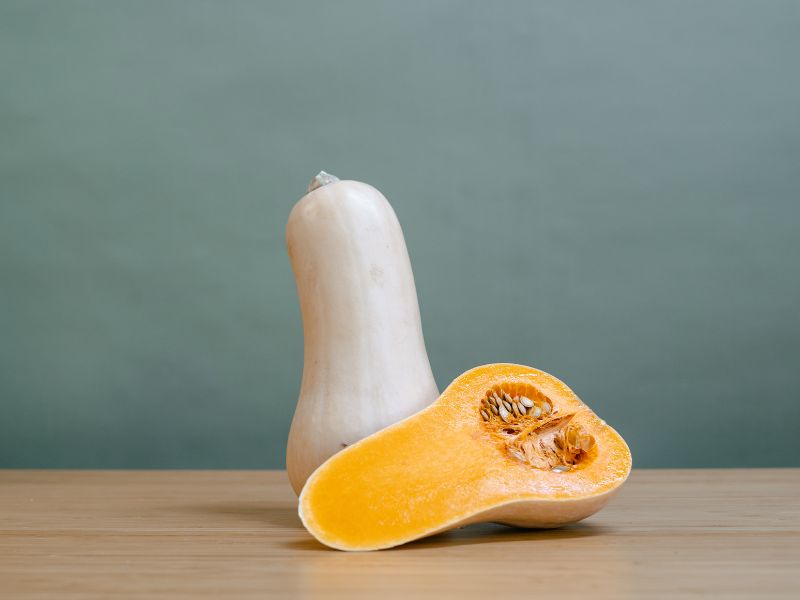 Recette d'automne de pâtes à la crème de butternut